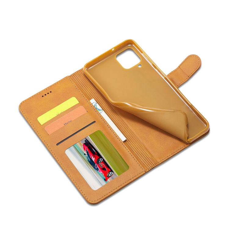 For Samsung Galaxy M33 5G LC.IMEEKE Calf Texture Leather Phone Case
