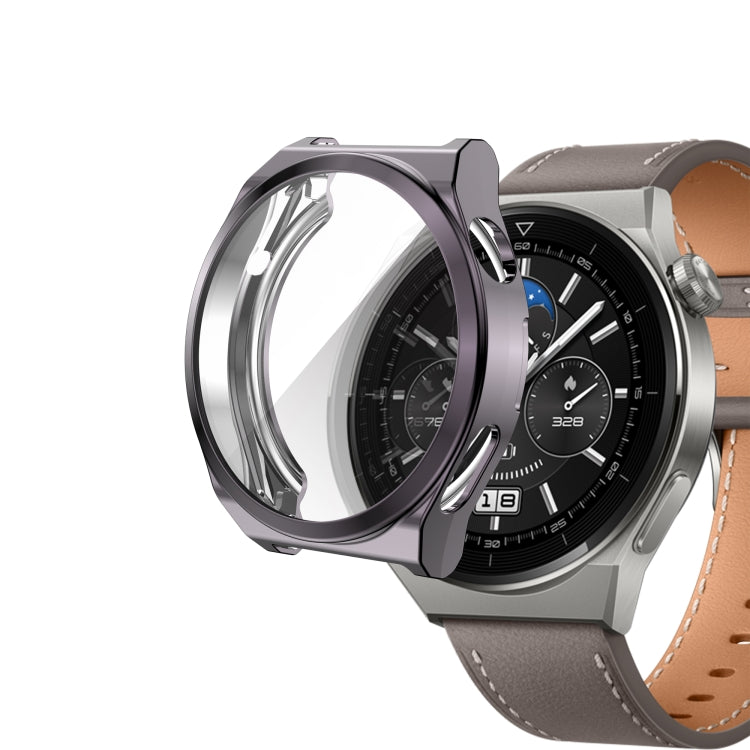 For Huawei Watch GT3 Pro 46mm Electroplating Full Coverage TPU Watch Case