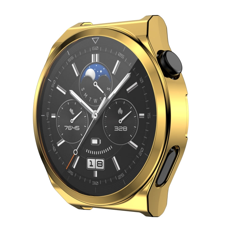 For Huawei Watch GT3 Pro 46mm Electroplating Full Coverage TPU Watch Case