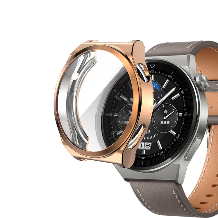 For Huawei Watch GT3 Pro 46mm Electroplating Full Coverage TPU Watch Case