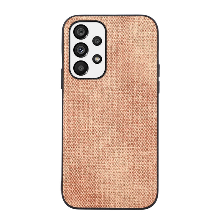 For Samsung Galaxy A33 5G Brugg Texture PU+TPU+PC Shockproof Phone Case