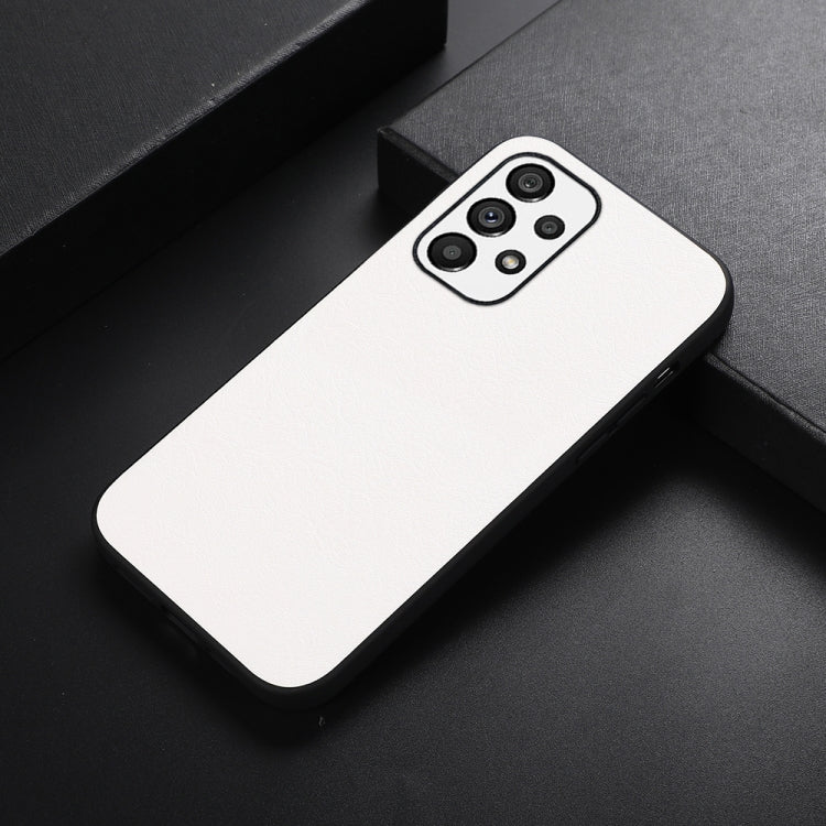 For Samsung Galaxy A13 4G FaletteTexture PU+TPU+PC Shockproof Phone Case