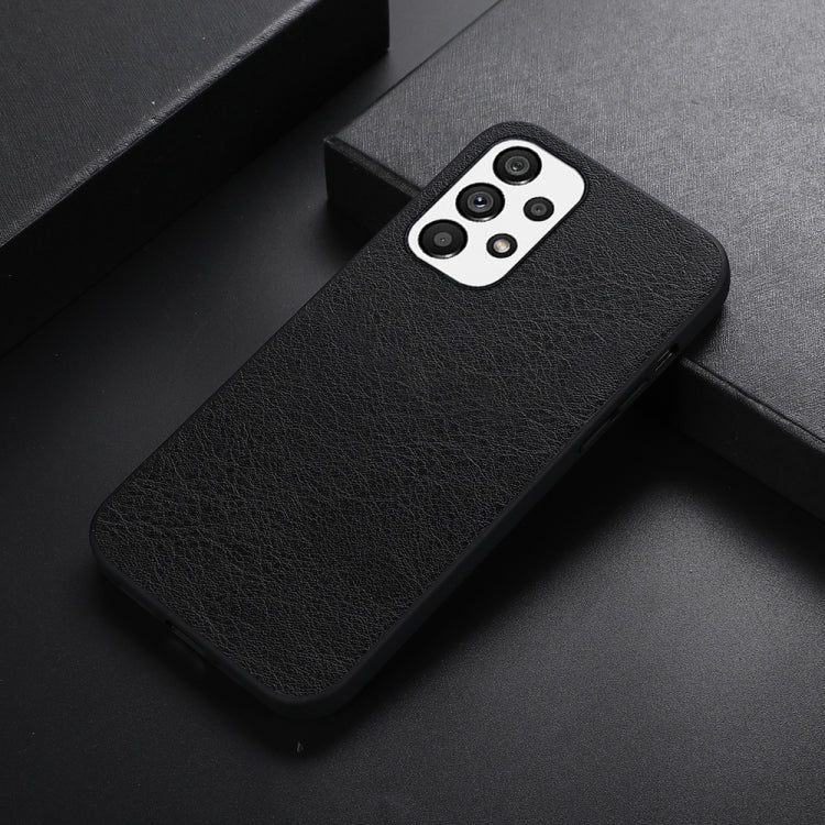 For Samsung Galaxy A23 4G FaletteTexture PU+TPU+PC Shockproof Phone Case