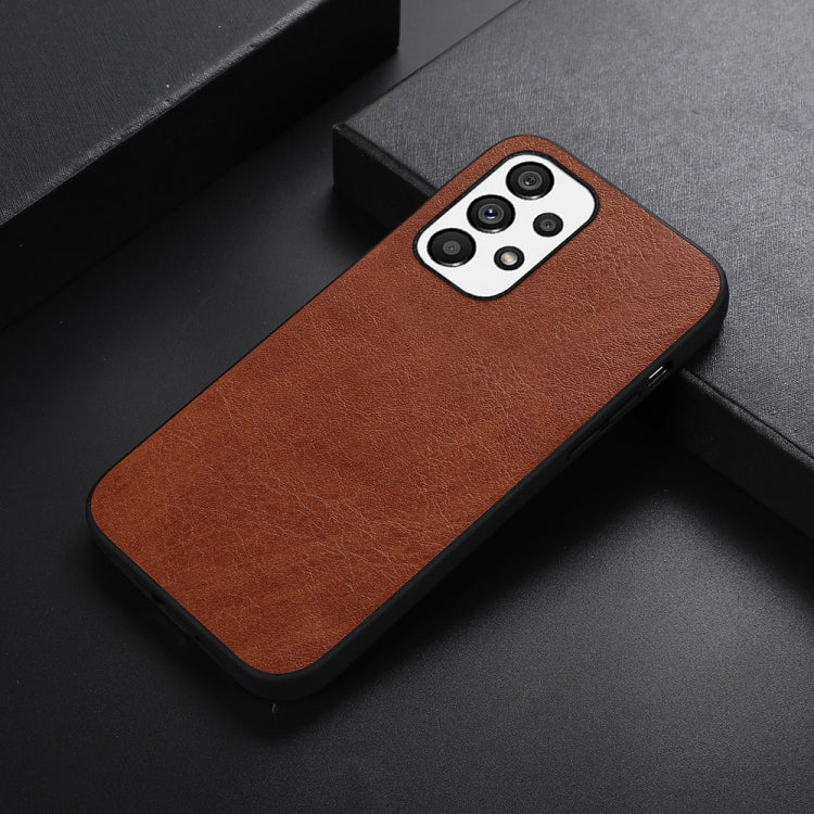 For Samsung Galaxy A73 5G FaletteTexture PU+TPU+PC Shockproof Phone Case