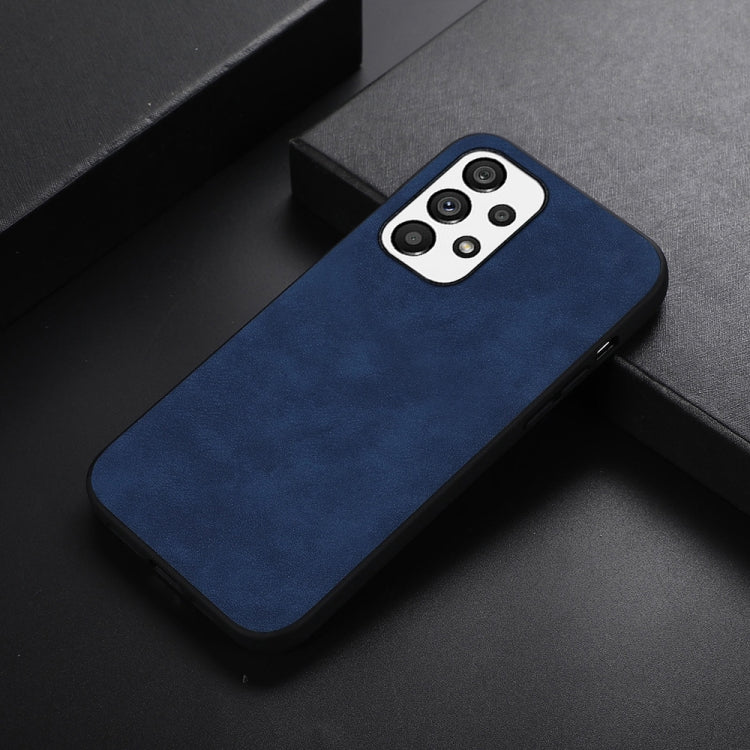 For Samsung Galaxy A23 4G Morocco Texture PU+TPU+PC Shockproof Phone Case