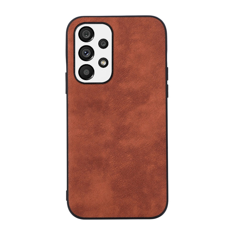 For Samsung Galaxy A73 5G Morocco Texture PU+TPU+PC Shockproof Phone Case