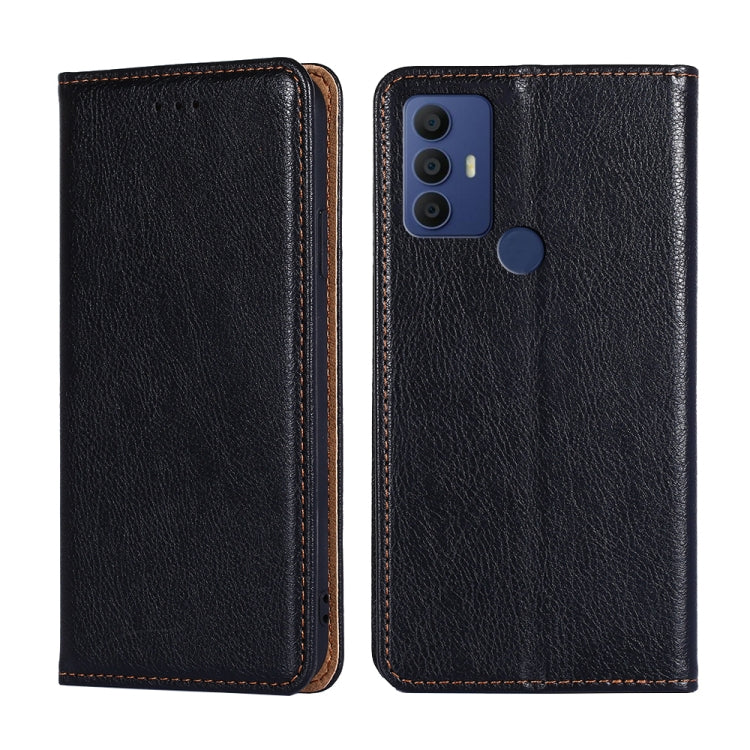 For TCL 305 / 30 SE / 306 Pure Color Magnetic Leather Phone Case