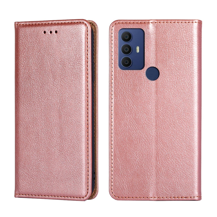 For TCL 305 / 30 SE / 306 Pure Color Magnetic Leather Phone Case