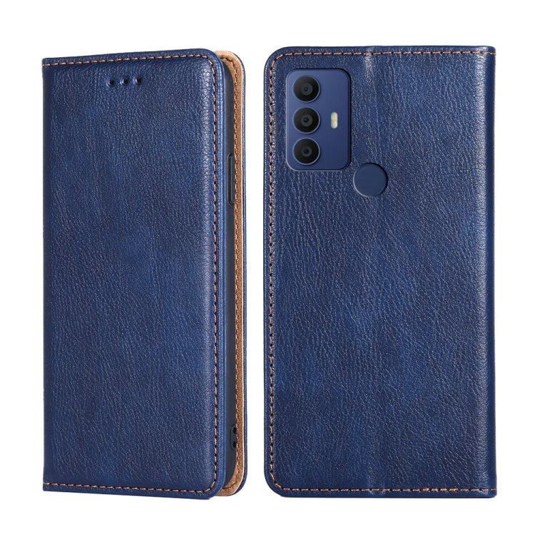For TCL 305 / 30 SE / 306 Pure Color Magnetic Leather Phone Case
