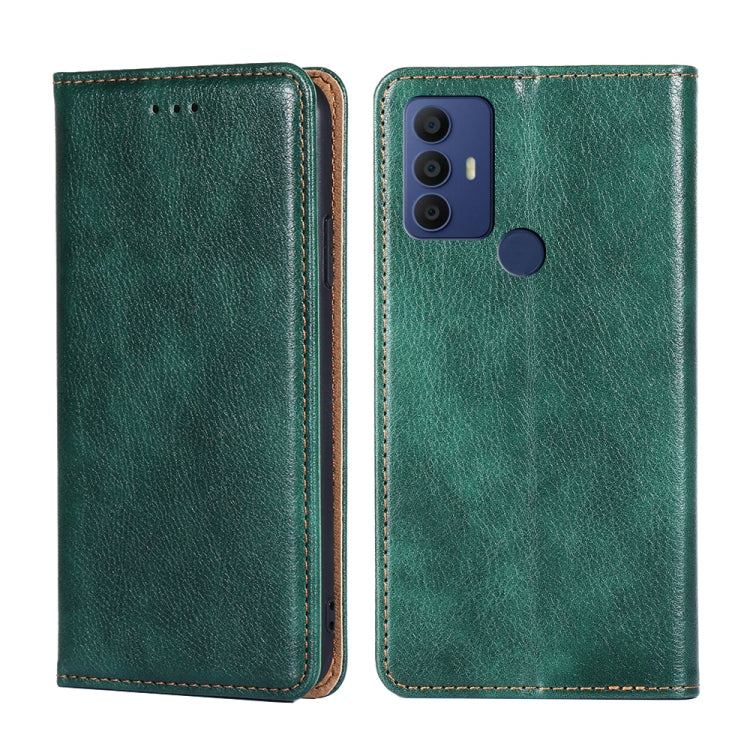 For TCL 305 / 30 SE / 306 Pure Color Magnetic Leather Phone Case
