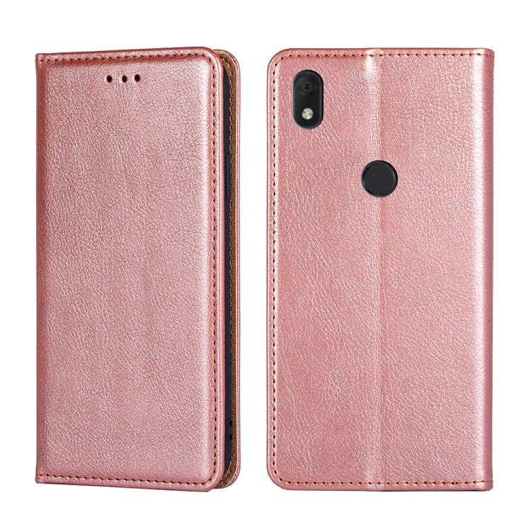 For Alcatel Axel / Lumos Pure Color Magnetic Leather Phone Case