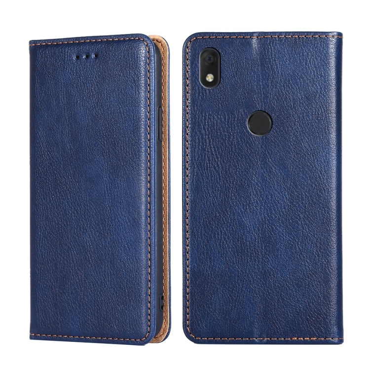 For Alcatel Axel / Lumos Pure Color Magnetic Leather Phone Case