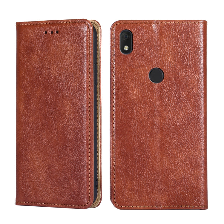For Alcatel Axel / Lumos Pure Color Magnetic Leather Phone Case