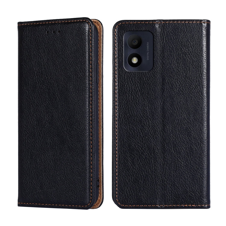 For Alcatel 1B 2022 Pure Color Magnetic Leather Phone Case