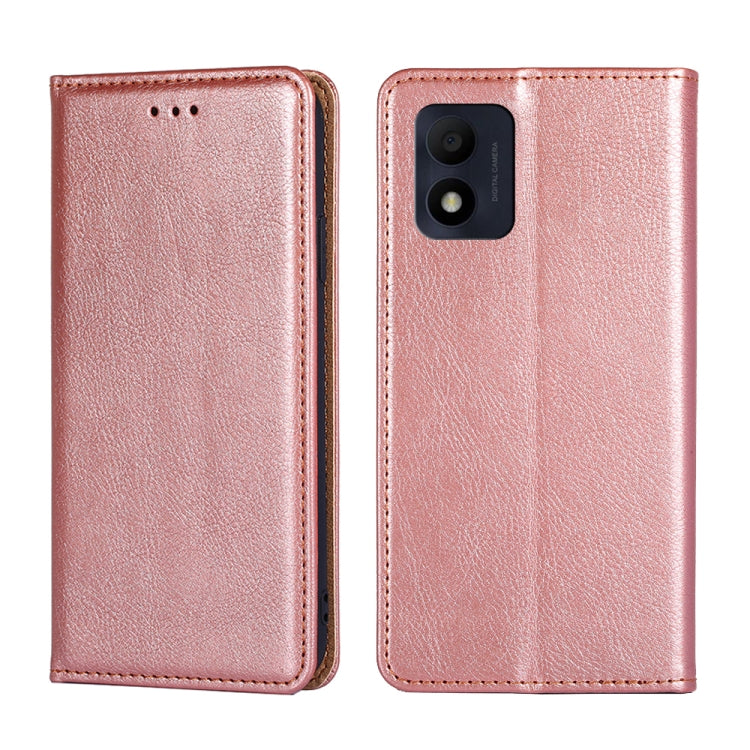 For Alcatel 1B 2022 Pure Color Magnetic Leather Phone Case