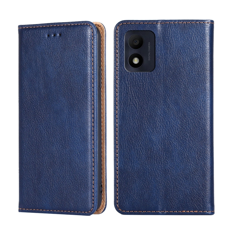 For Alcatel 1B 2022 Pure Color Magnetic Leather Phone Case