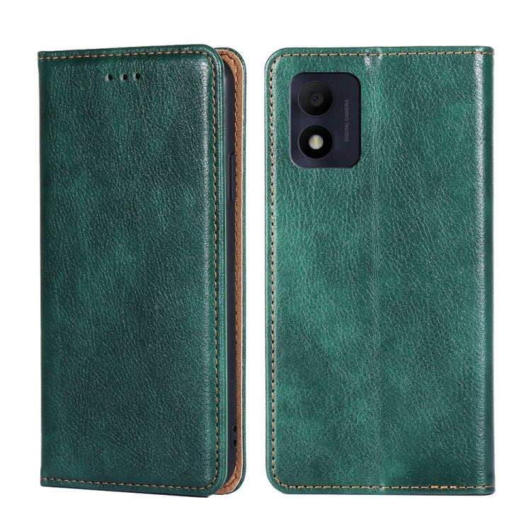 For Alcatel 1B 2022 Pure Color Magnetic Leather Phone Case