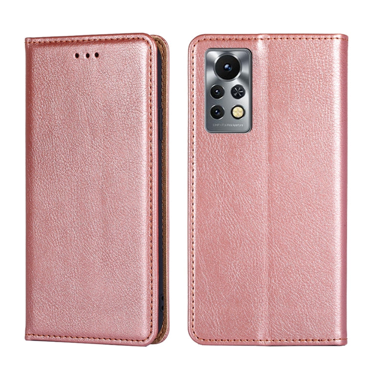 For Infinix Hot 11s X6812 Pure Color Magnetic Leather Phone Case