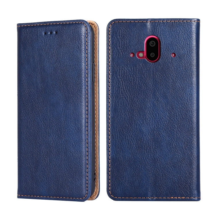 For Fujitsu Arrows F-52B Pure Color Magnetic Leather Phone Case