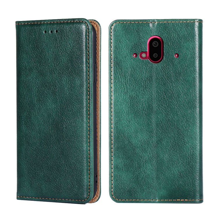 For Fujitsu Arrows F-52B Pure Color Magnetic Leather Phone Case