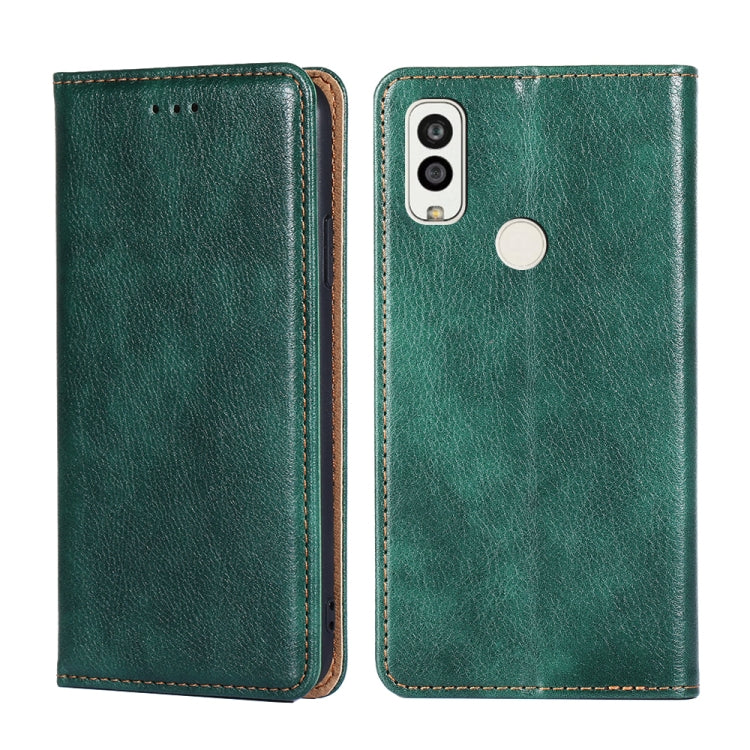 For Kyocera Android One S9 / Digno Sanga Edition Pure Color Magnetic Leather Phone Case