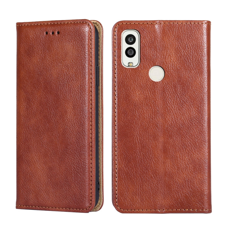 For Kyocera Android One S9 / Digno Sanga Edition Pure Color Magnetic Leather Phone Case