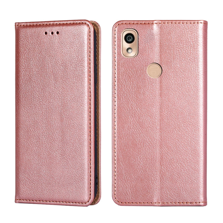 For Kyocera KY-51B Pure Color Magnetic Leather Phone Case
