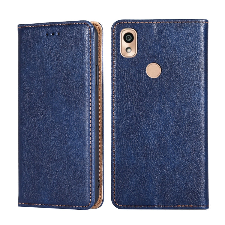 For Kyocera KY-51B Pure Color Magnetic Leather Phone Case