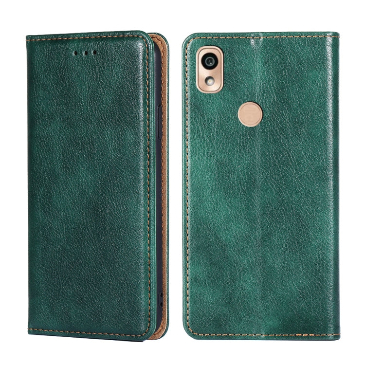 For Kyocera KY-51B Pure Color Magnetic Leather Phone Case