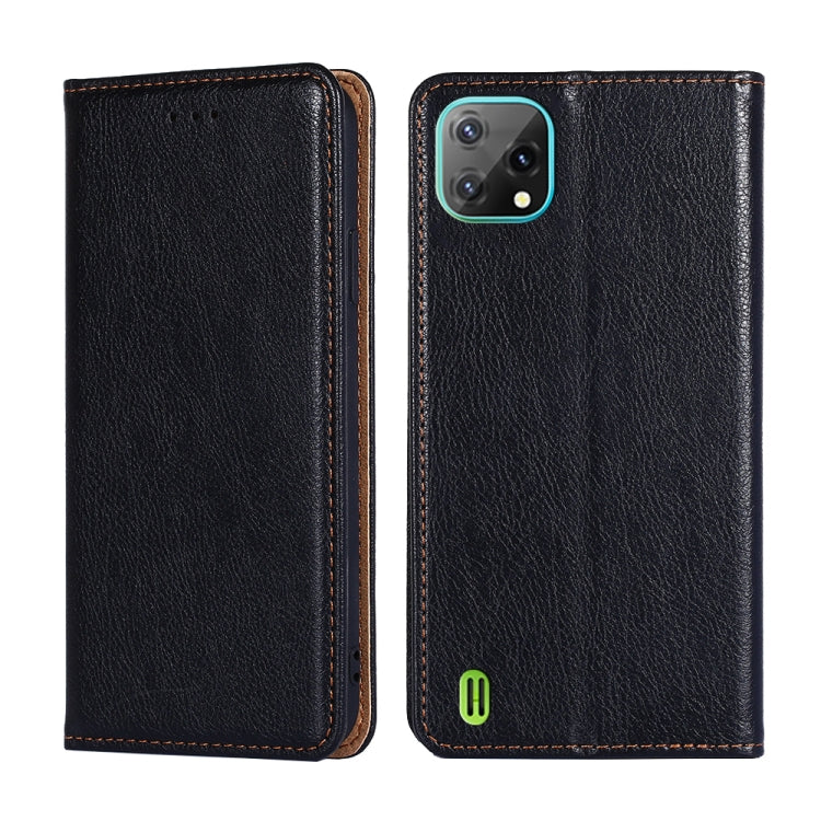 For Blackview A55 Pure Color Magnetic Leather Phone Case