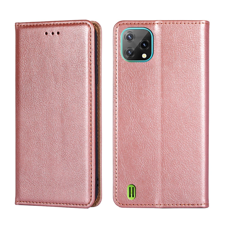 For Blackview A55 Pure Color Magnetic Leather Phone Case