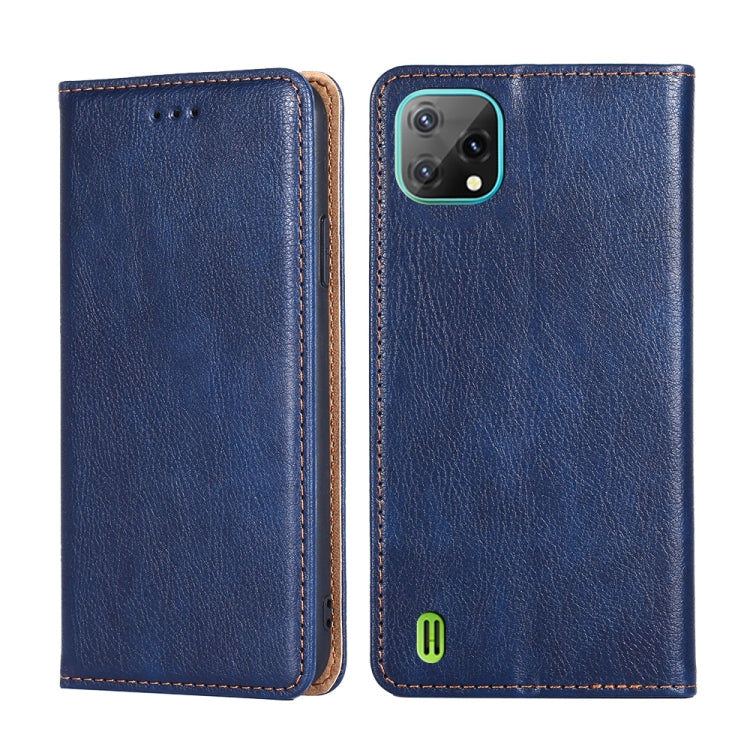 For Blackview A55 Pure Color Magnetic Leather Phone Case