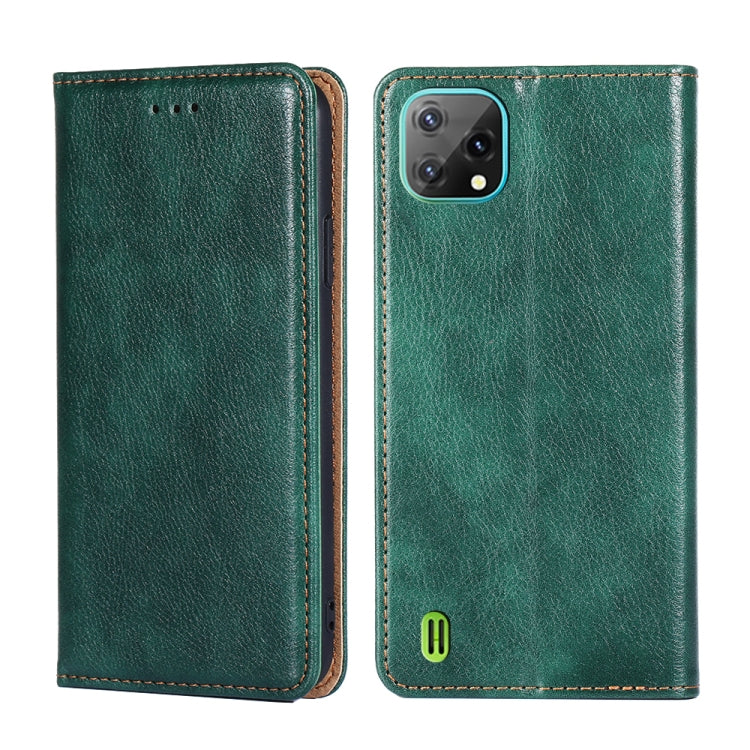 For Blackview A55 Pure Color Magnetic Leather Phone Case
