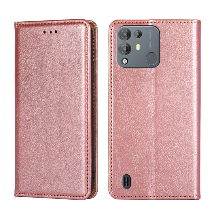 For Blackview A55 Pro Pure Color Magnetic Leather Phone Case