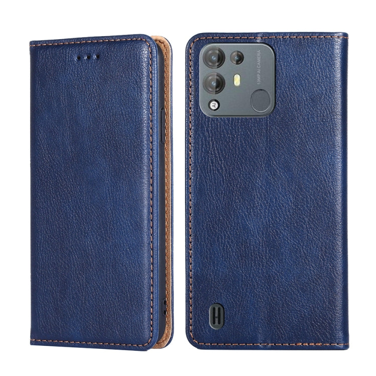 For Blackview A55 Pro Pure Color Magnetic Leather Phone Case