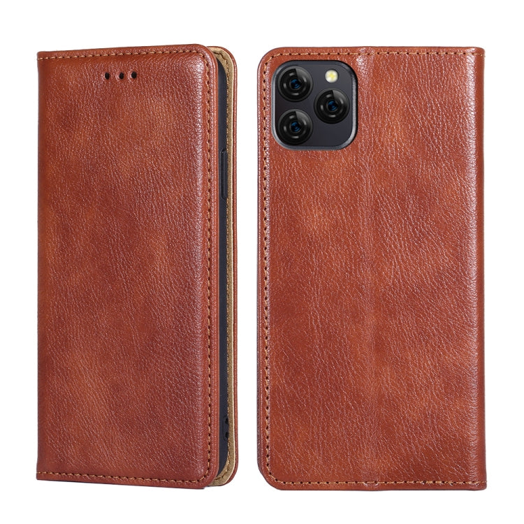 For Blackview A95 Pure Color Magnetic Leather Phone Case