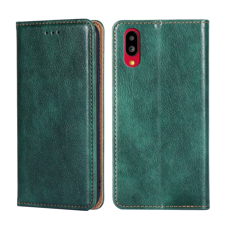 For Sharp Simple Sumaho 6-A201SH Pure Color Magnetic Leather Phone Case