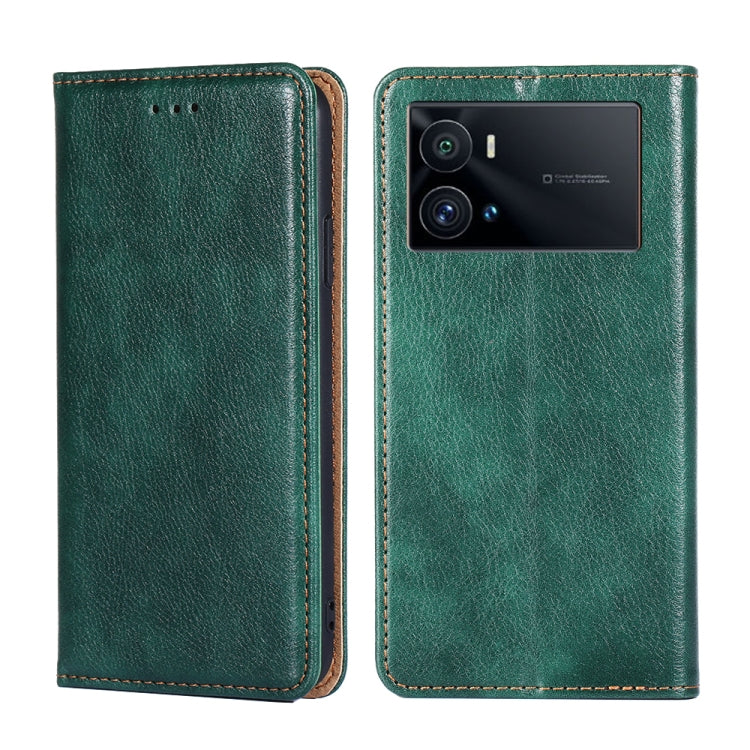 For vivo iQOO 9 Pro 5G Pure Color Magnetic Leather Phone Case