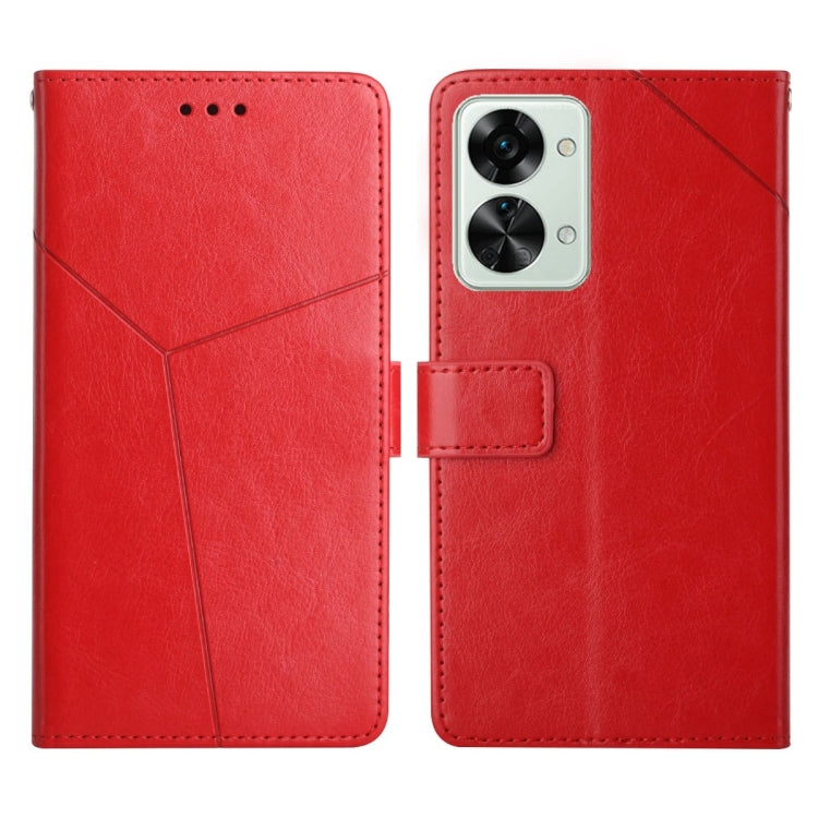 For OnePlus Nord 2T 5G Y Stitching Horizontal Flip Leather Phone Case