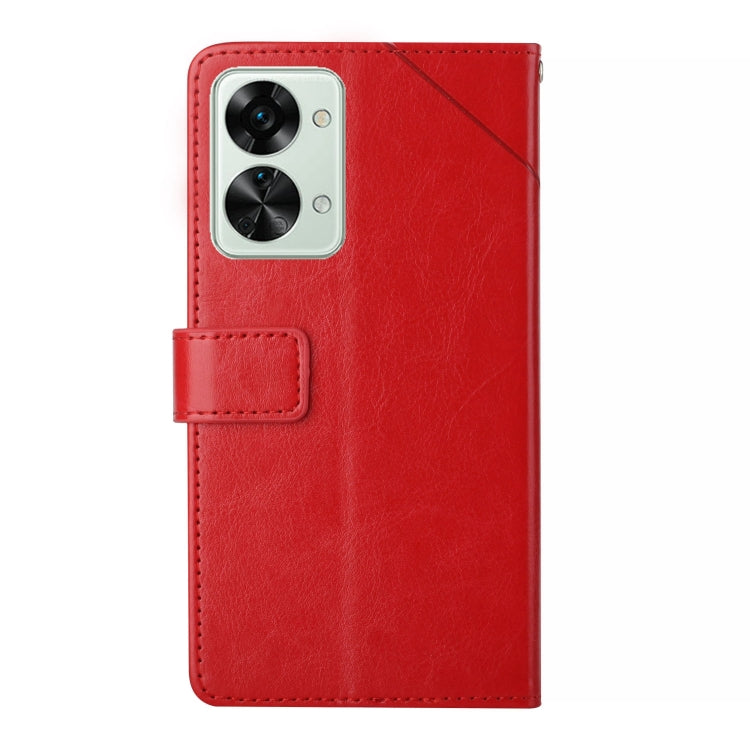 For OnePlus Nord 2T 5G Y Stitching Horizontal Flip Leather Phone Case