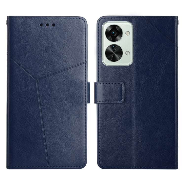 For OnePlus Nord 2T 5G Y Stitching Horizontal Flip Leather Phone Case