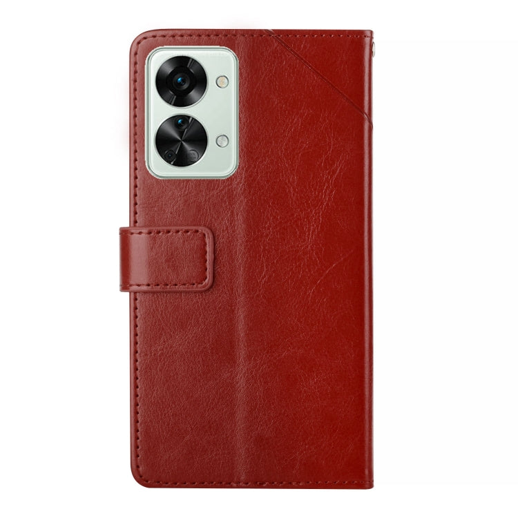 For OnePlus Nord 2T 5G Y Stitching Horizontal Flip Leather Phone Case