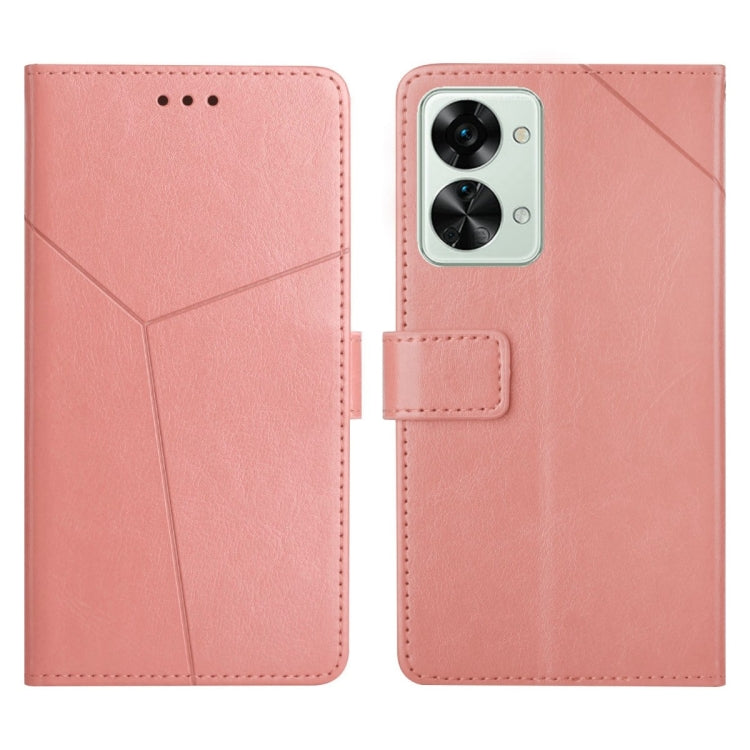 For OnePlus Nord 2T 5G Y Stitching Horizontal Flip Leather Phone Case