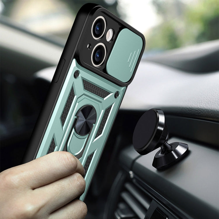 For iPhone 14 Sliding Camera Cover Design TPU+PC Phone Case