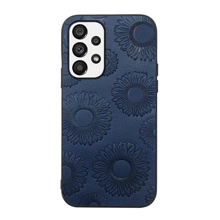 For Samsung Galaxy A13 4G Sunflower Pattern PU+TPU+PC Shockproof Phone Case
