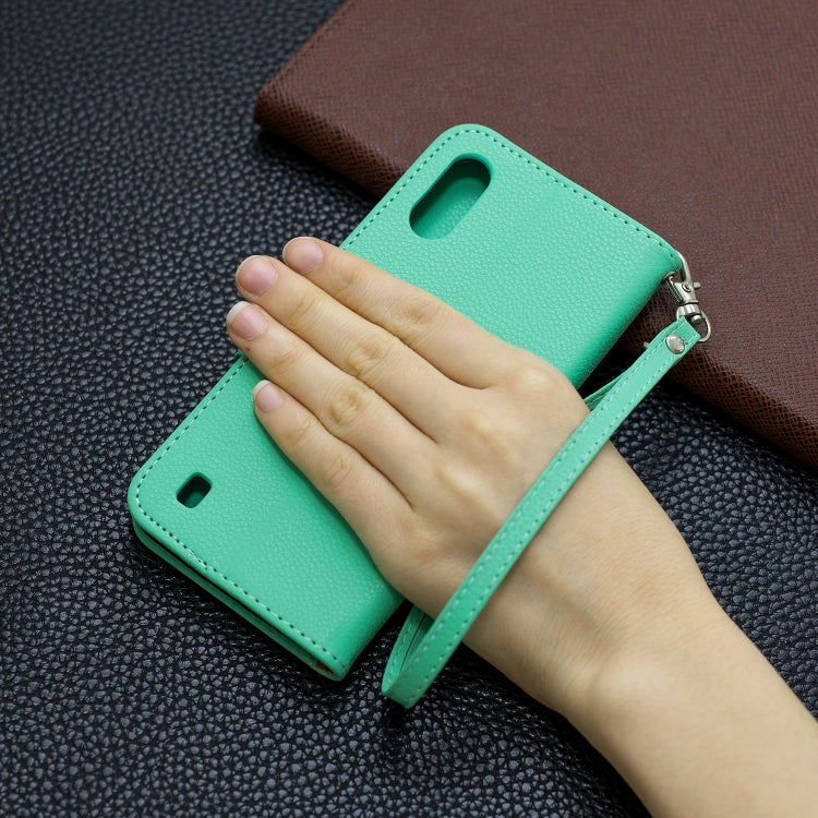 For Xiaomi Redmi K30 Litchi Texture Pure Color Horizontal Flip PU Leather Case with Holder & Card Slots & Wallet & Lanyard