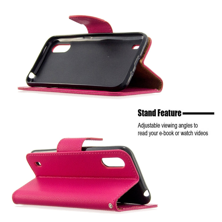 For Xiaomi Redmi K30 Litchi Texture Pure Color Horizontal Flip PU Leather Case with Holder & Card Slots & Wallet & Lanyard