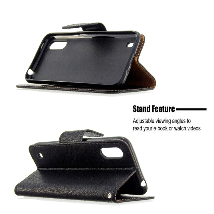 For Xiaomi Redmi K30 Litchi Texture Pure Color Horizontal Flip PU Leather Case with Holder & Card Slots & Wallet & Lanyard