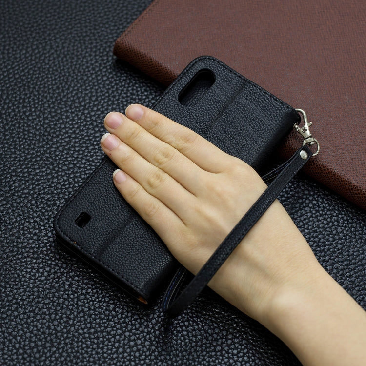 For Xiaomi Redmi K30 Litchi Texture Pure Color Horizontal Flip PU Leather Case with Holder & Card Slots & Wallet & Lanyard