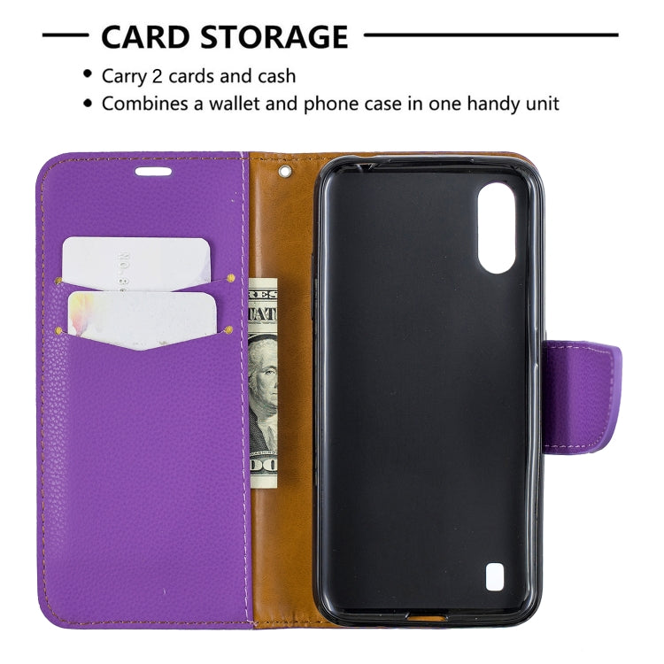 For Xiaomi Redmi K30 Litchi Texture Pure Color Horizontal Flip PU Leather Case with Holder & Card Slots & Wallet & Lanyard